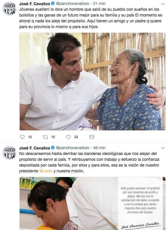 Mensaje de Jose Francisco Cevallos