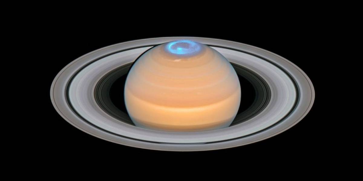 Observa las espectaculares imágenes de las auroras boreales de Saturno