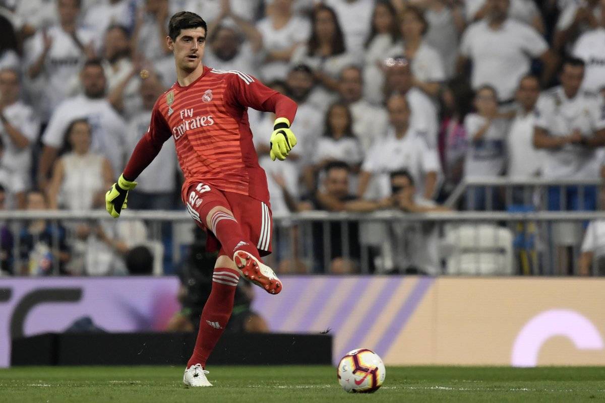 Courtois debutó en la portería del Madrid.