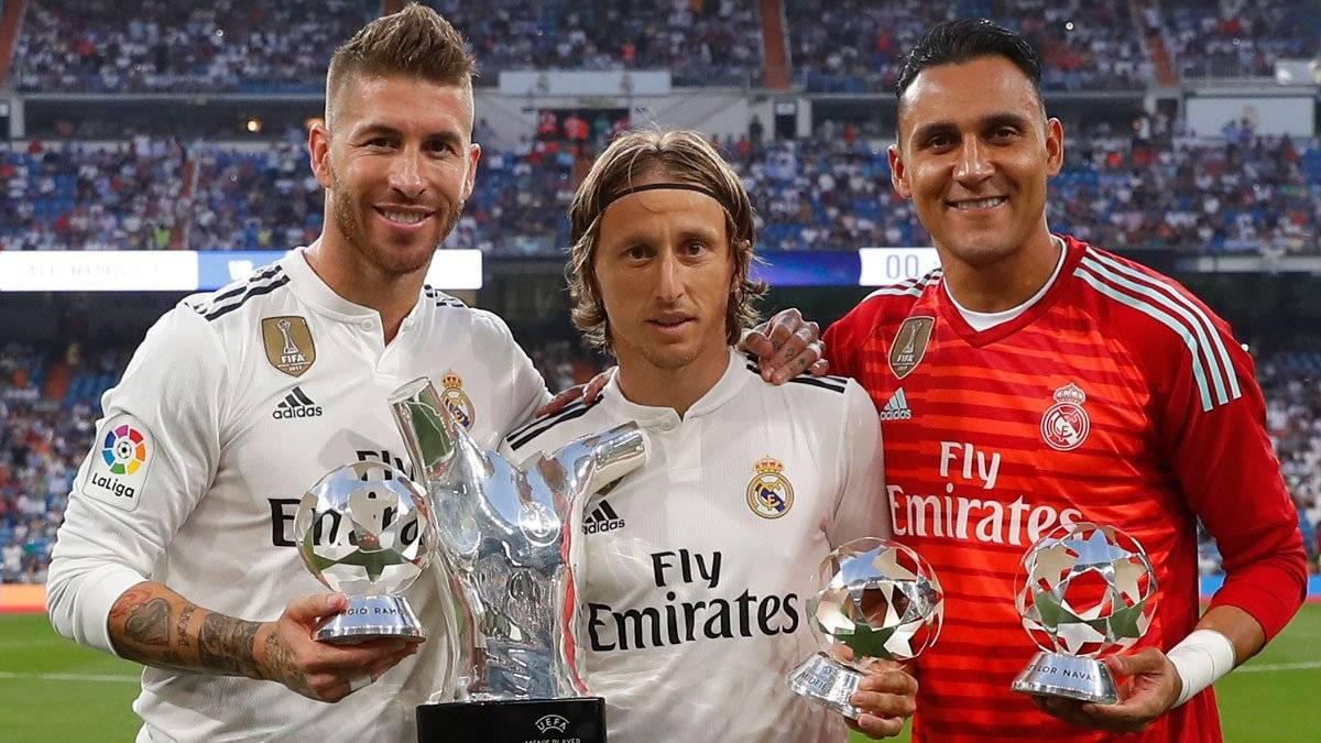 Ramos, Modric y Navas los homenajeados de la noche