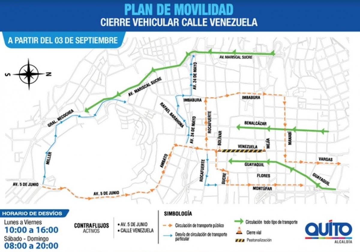 03 de septiembre se habilitará la calle Venezuela