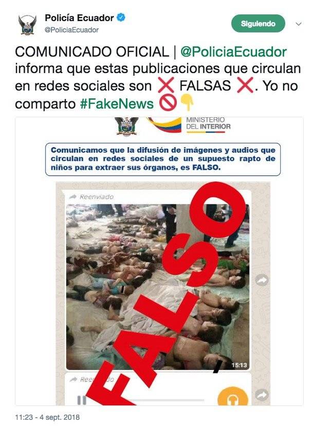 Imágenes falsas de niños circulan en redes