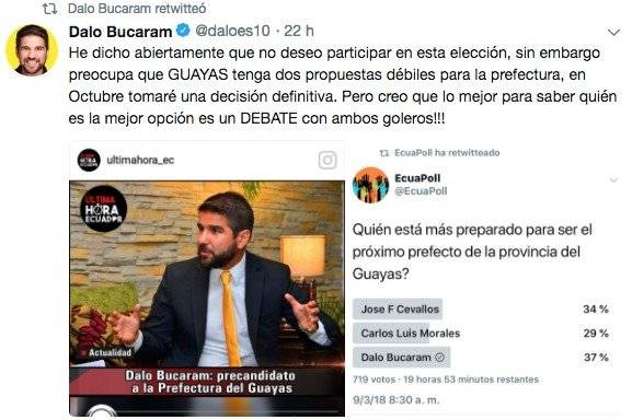 Tuit de Dalo Bucaram