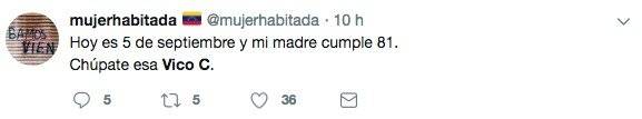 Usuario reacciona a Vico C