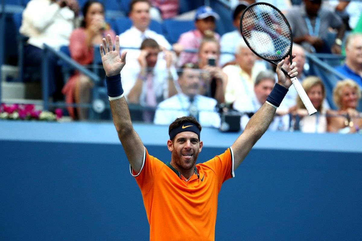 Juan Martín del Potro festejó triunfo.