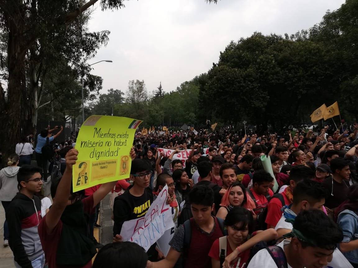 Marcha alumnos UNAM