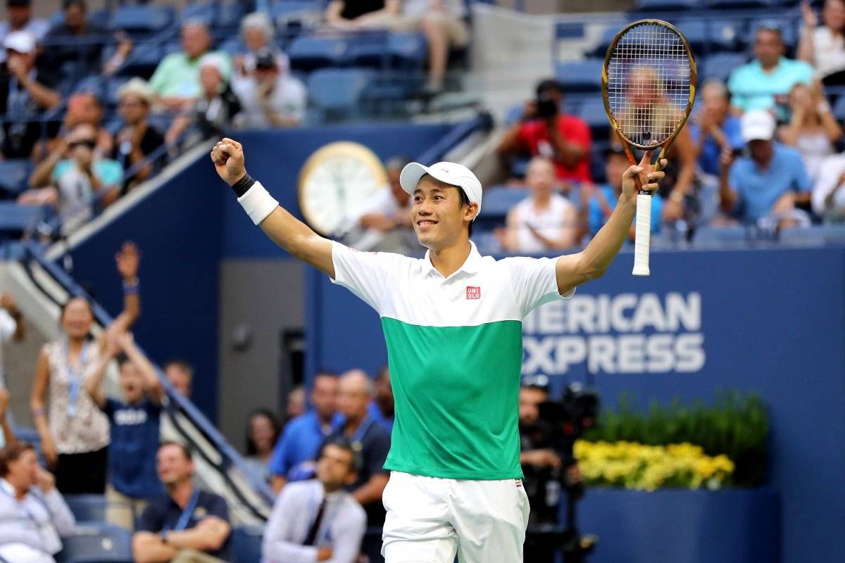 Nishikori celebra su triunfo.