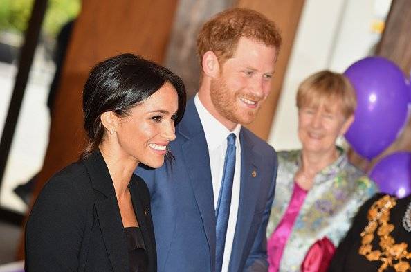 Meghan y Harry Durante la entrega de los premios Well Child