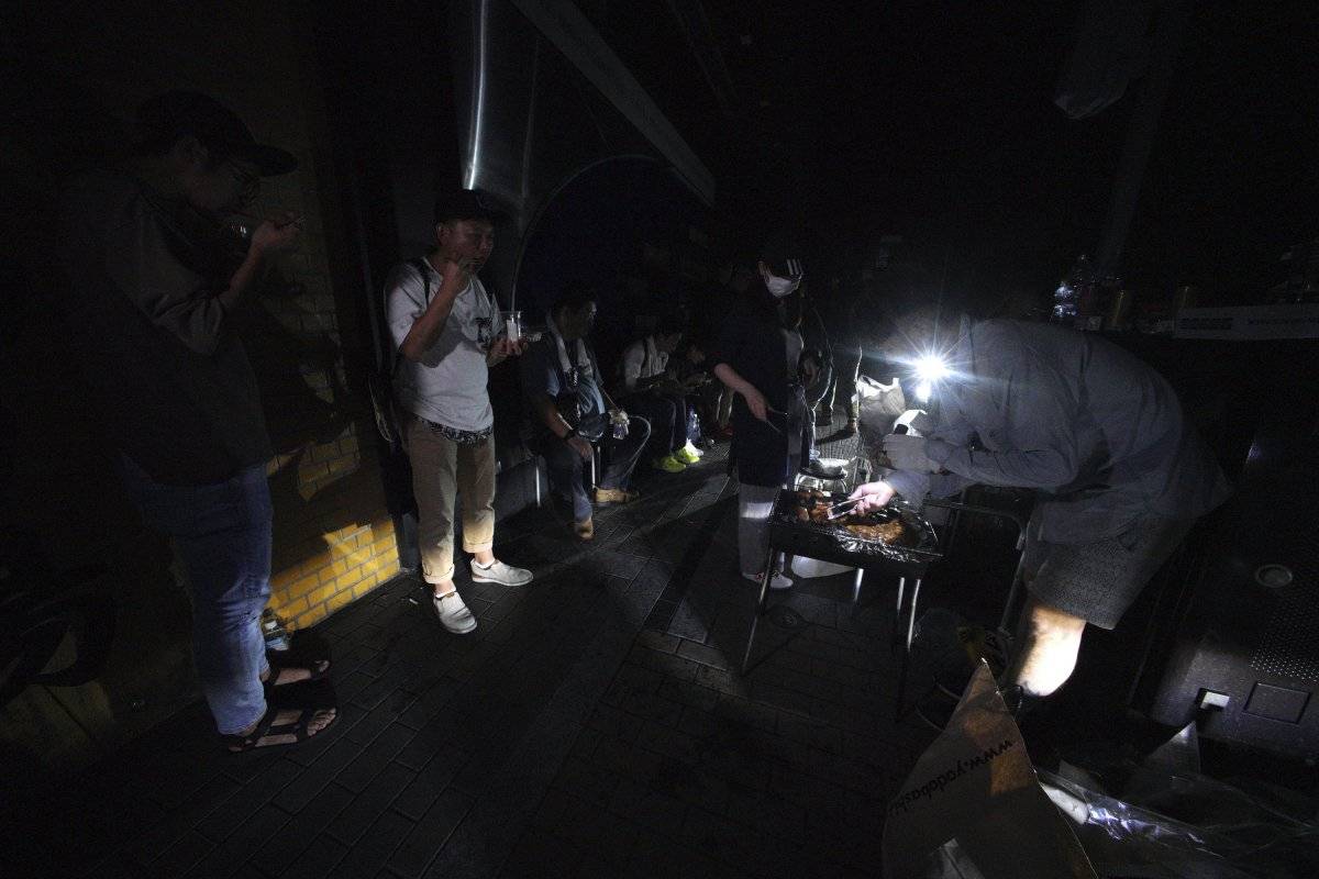 terremoto Japón corte de luz