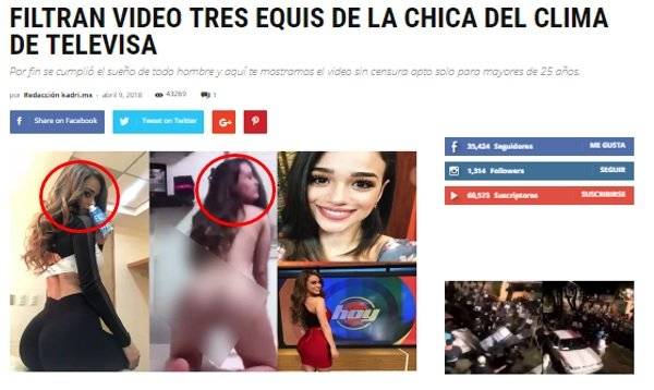 Video íntimo Yanet García