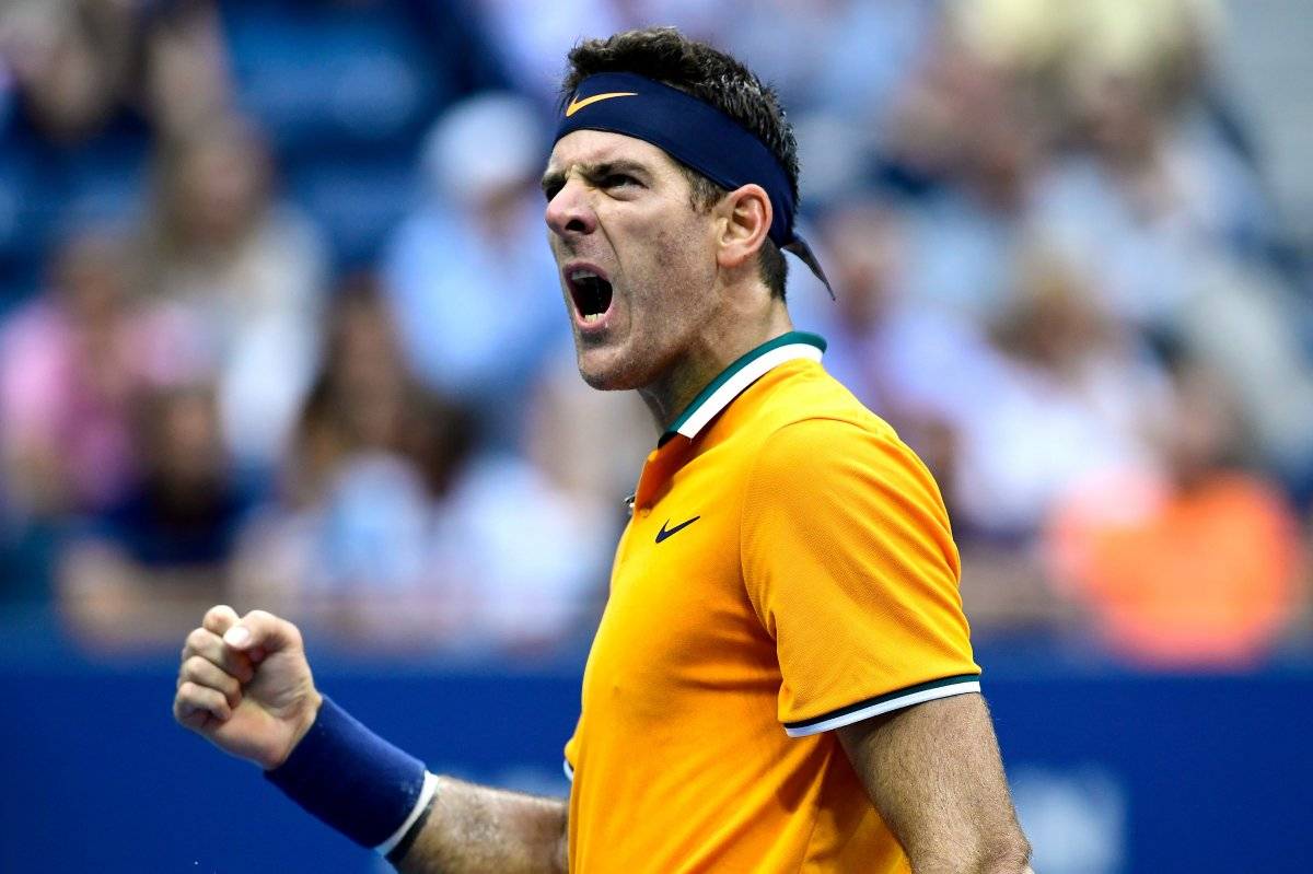 Del Potro celebra estar de nuevo en una final.