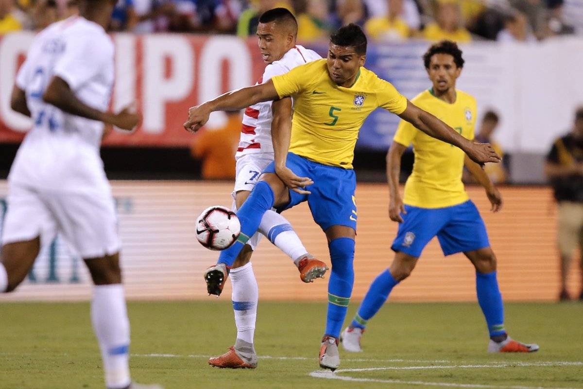 Casemiro fue una muralla en la defensa brasileña