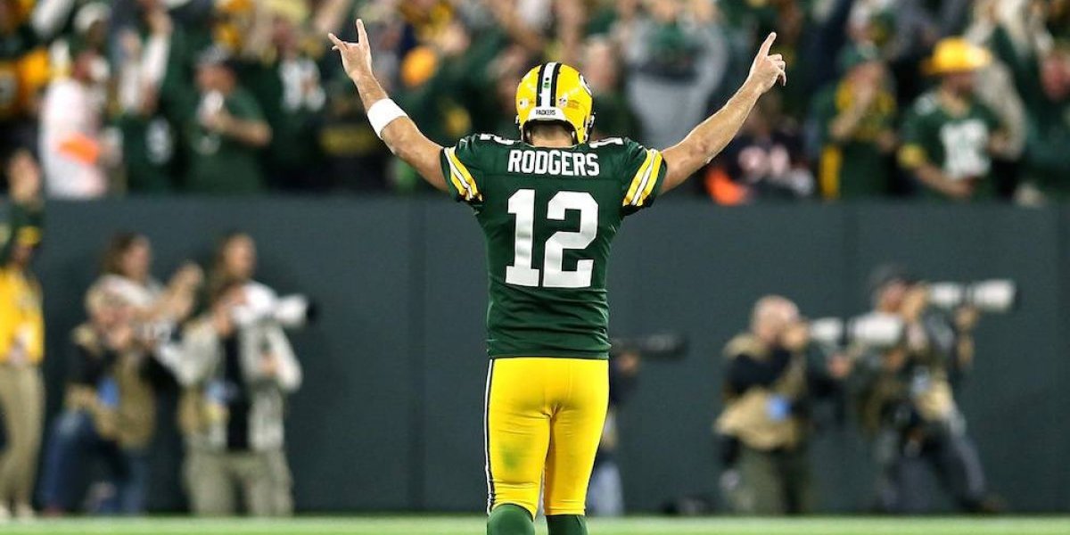Aaron Rodgers'revivió para volver y dar triunfo a Packers sobre Bears