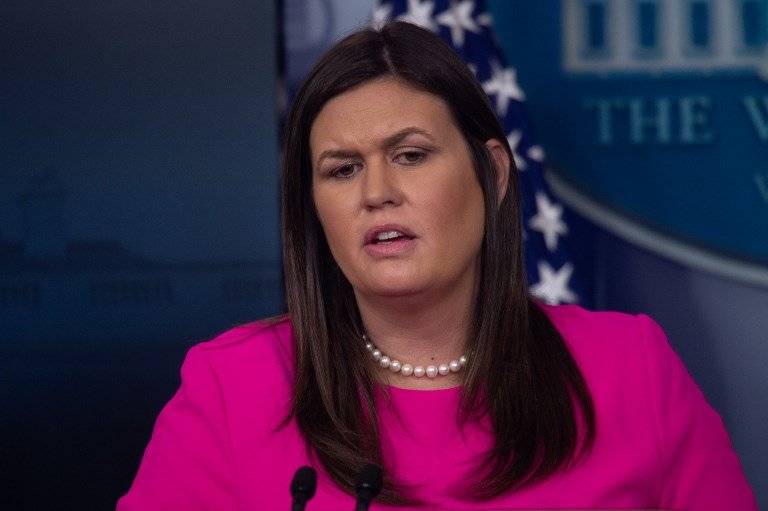 Sarah Sanders, vocera de la Casa Blanca