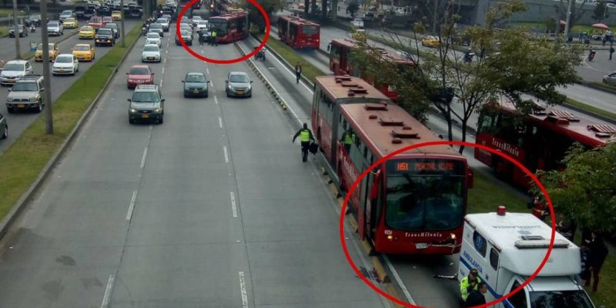 Demoras en Transmilenio por un accidente en Bogotá hoy, 11 de