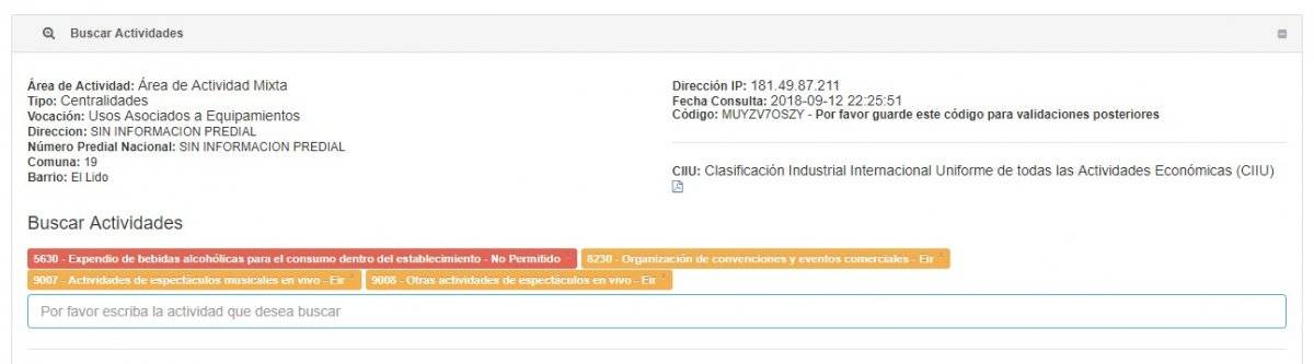 actividades no permitidas