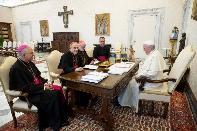 Papa se reúne con la Iglesia de Estados Unidos