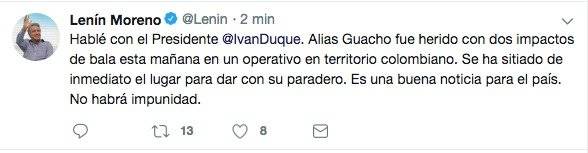 tuit Lenín Moreno