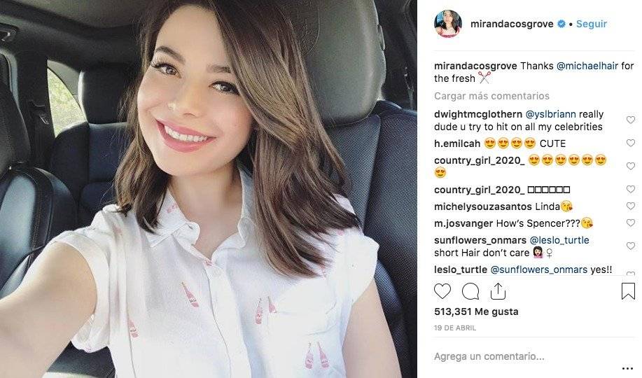 Instagram mirandacosgrove