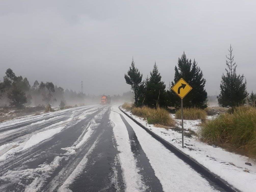 Granizo en Chimborazo