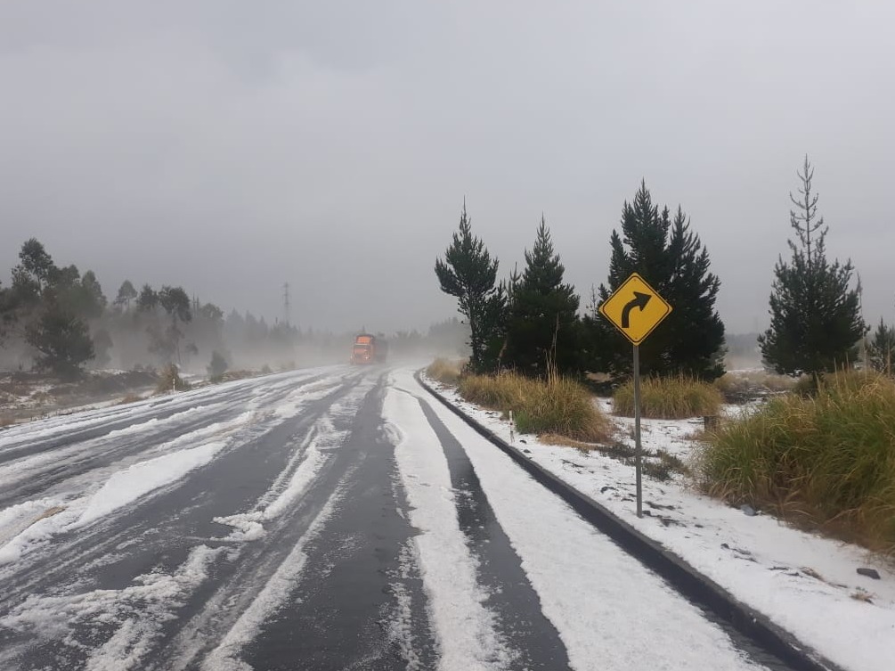 Granizo en Chimborazo
