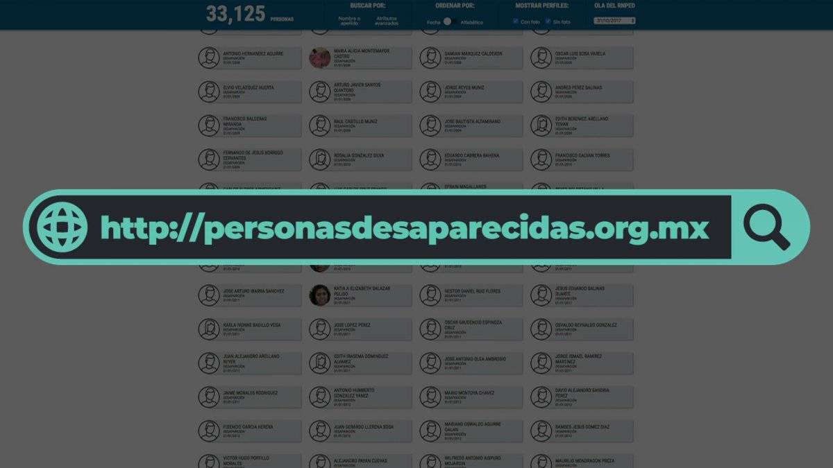 Data Cívica creó una página, para difundir fotografías y datos de extranjeros desaparecidos