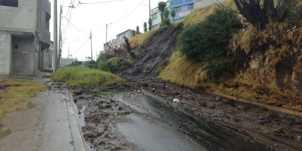 Deslizamiento de tierra en Quito