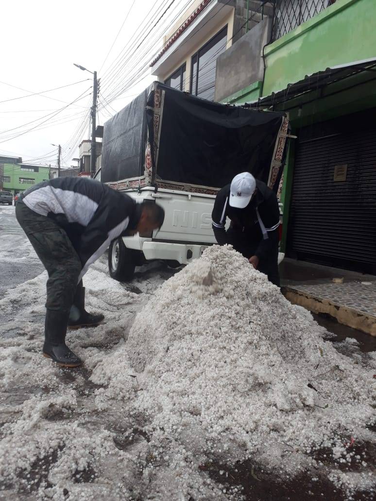 Granizo en Quito