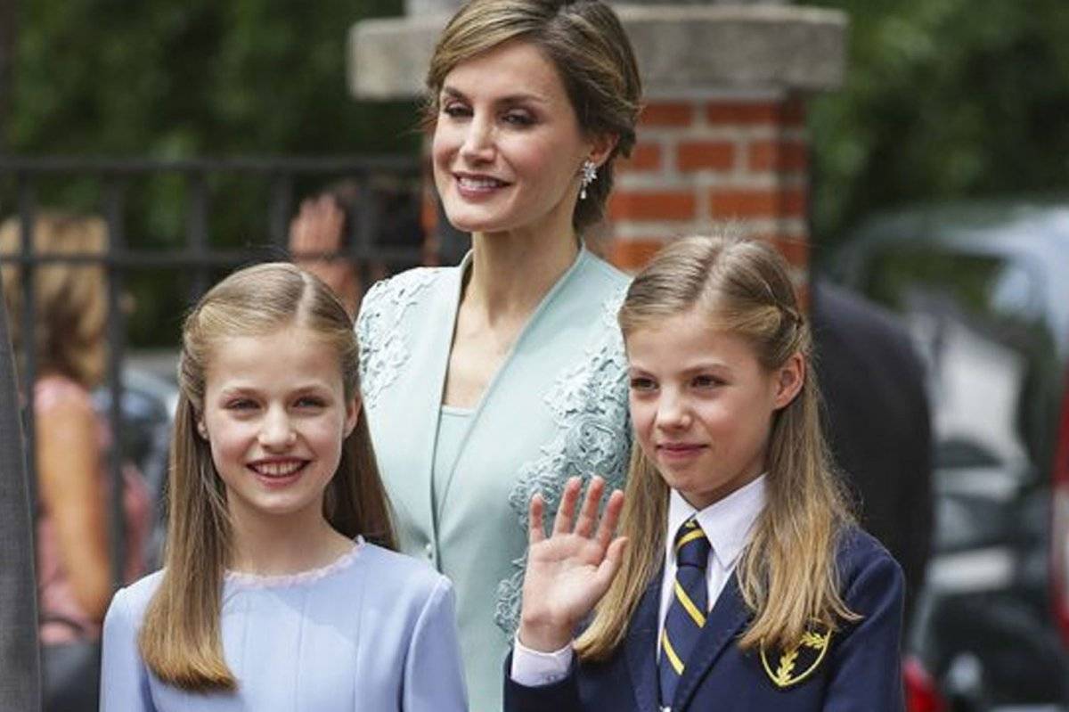 Letizia con Leonor y Sofia