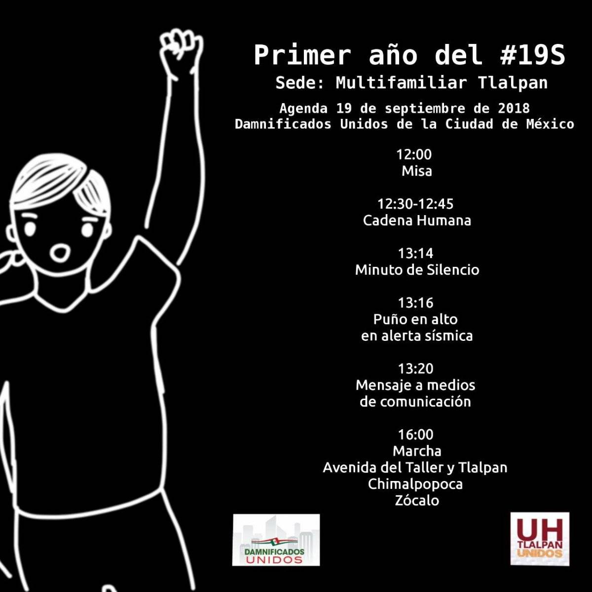 La convocatoria en el Multifamiliar de Tlalpan