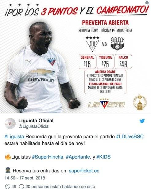 Liga de Quito vs. Barcelona