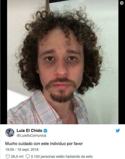tuit de Luisito Comunica