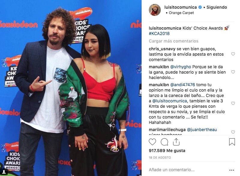 Luisito Comunica y su novia Chule