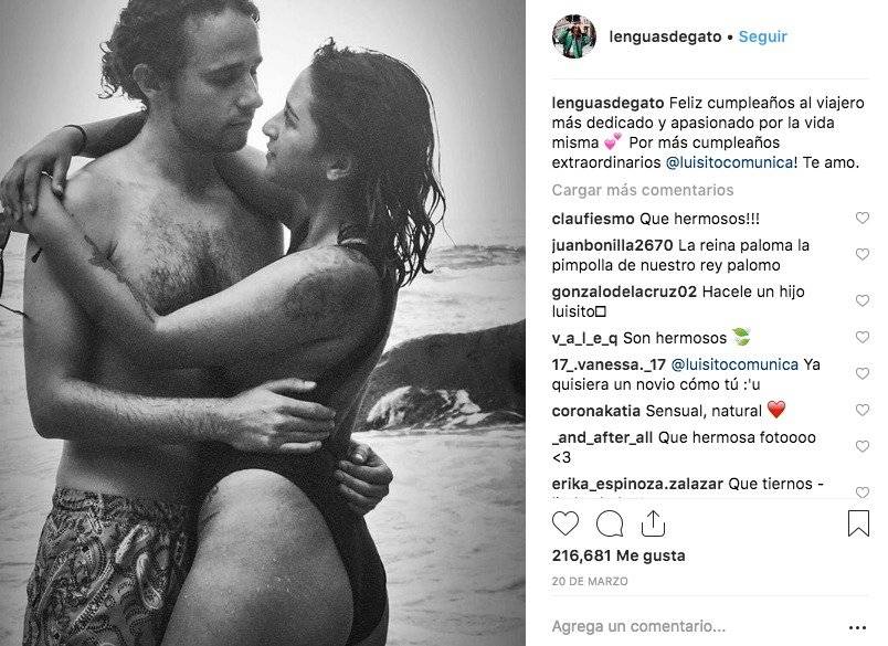 Luisito Comunica y su novia Chule
