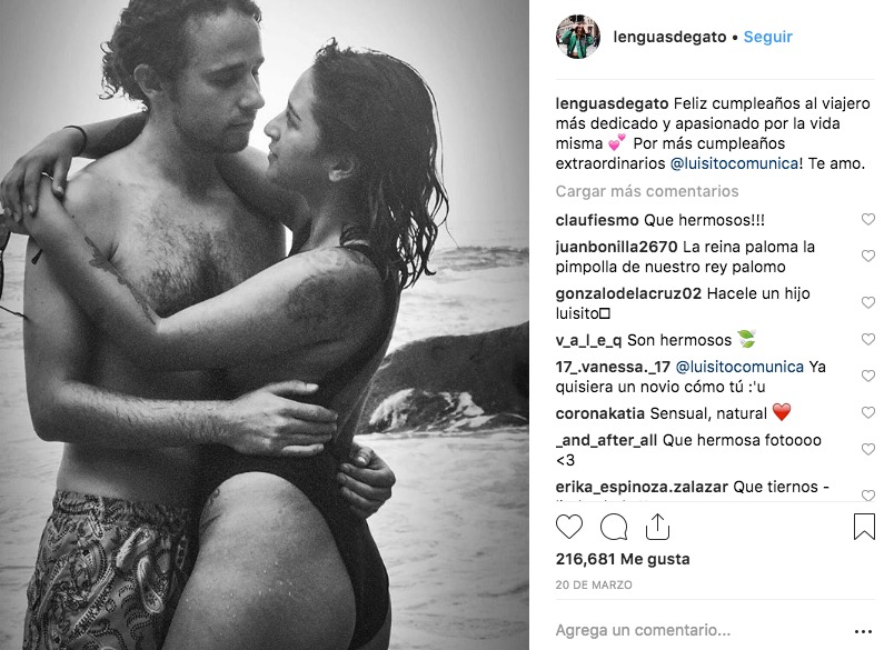 Luisito Comunica y su novia Chule