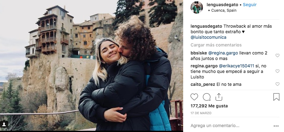 Luisito Comunica y su novia Chule