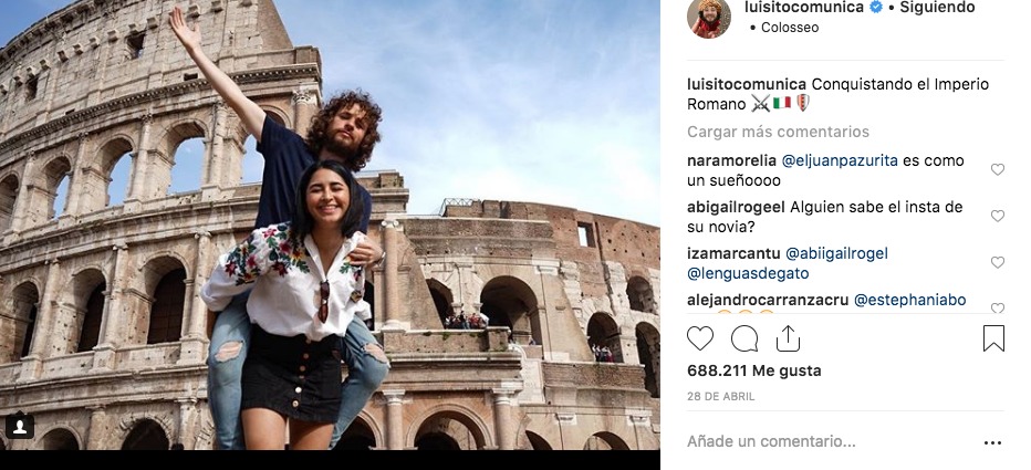 Luisito Comunica y su novia Chule