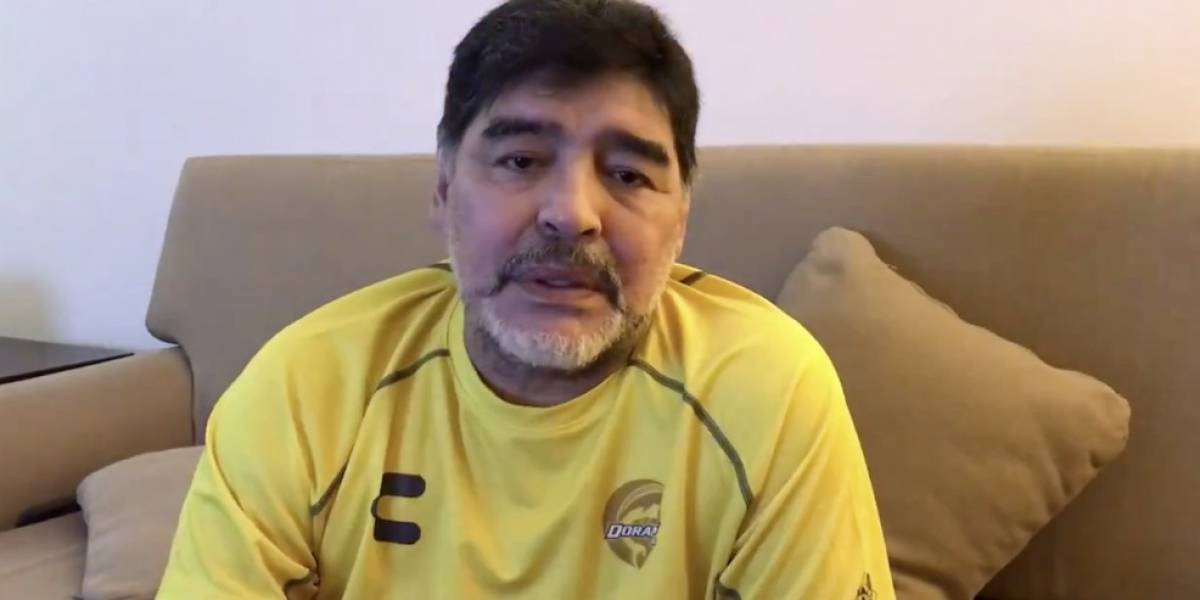 VIDEO: Maradona se solidariza con la gente de Sinaloa