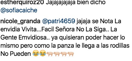 Critican las piernas de Sofía Caiche Critican las piernas de Sofía Caiche