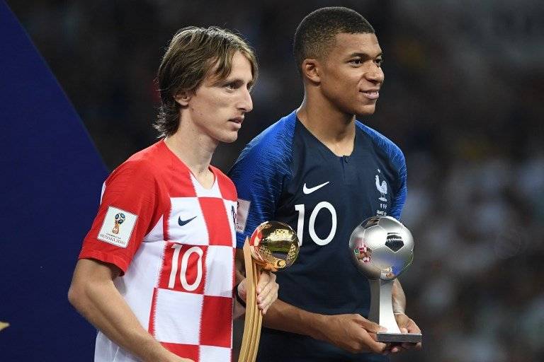 Luka Modrić y Kylian Mbappé