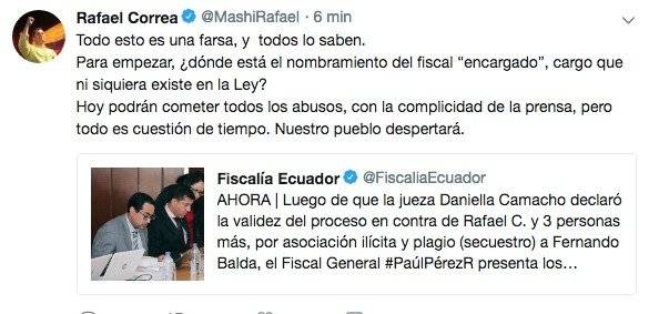 Pronunciamiento de Correa
