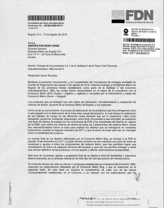 Interventoría metro