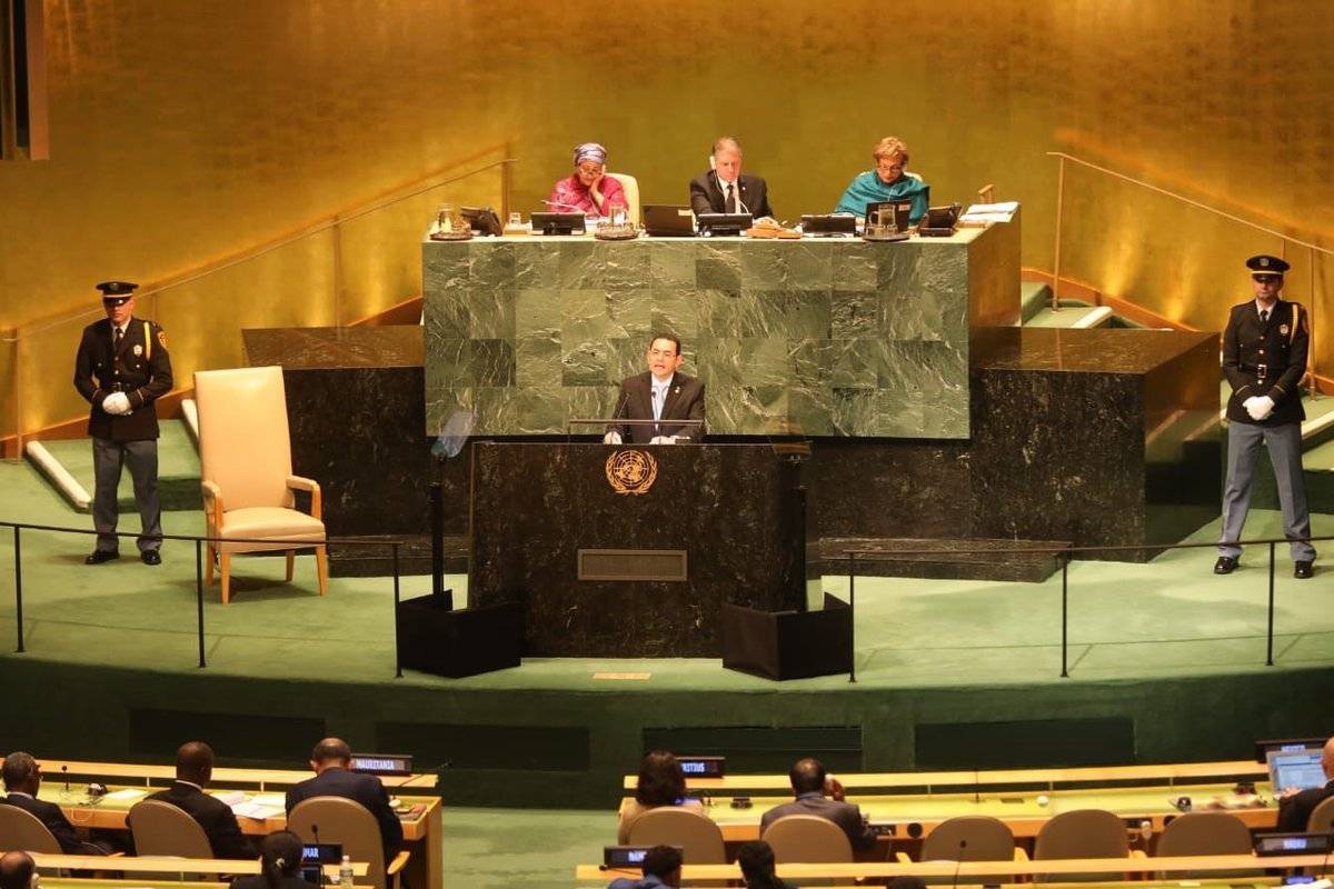 Jimmy Morales en la ONU