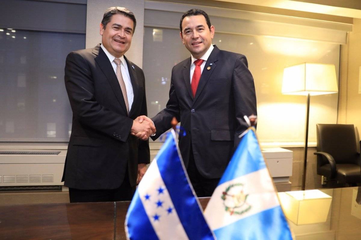 Jimmy Morales y Juan Orlando Hernández