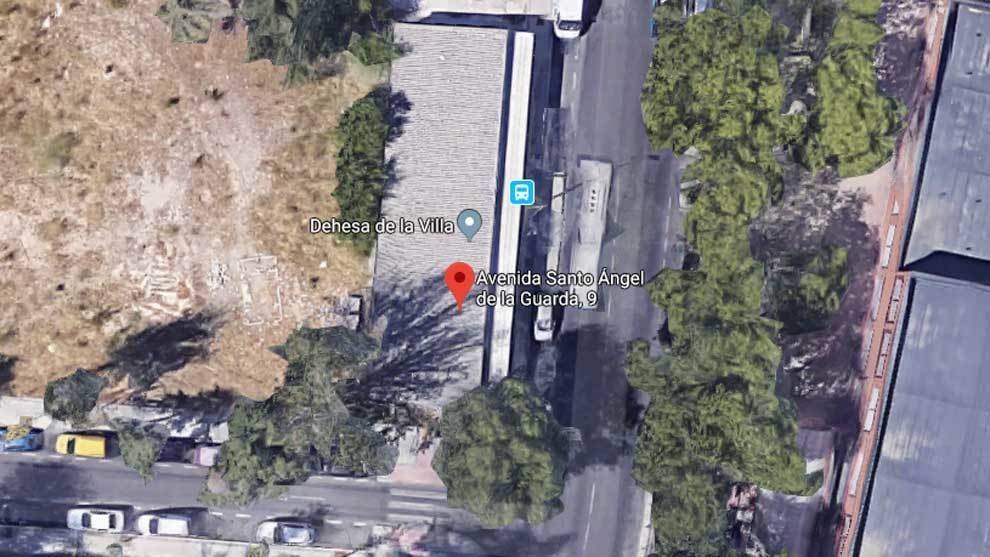 Lugar del accidente mortal de Parkour en Madrid