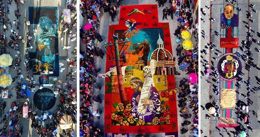 Alfombras de Colectivo Chucho Callejero