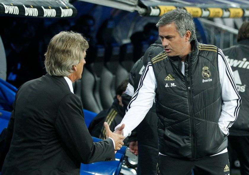 La rivalidad entre Pellegrini y Mourinho estalló cuando el portugués reemplazó al chileno en el banco del Real Madrid / Foto: AP