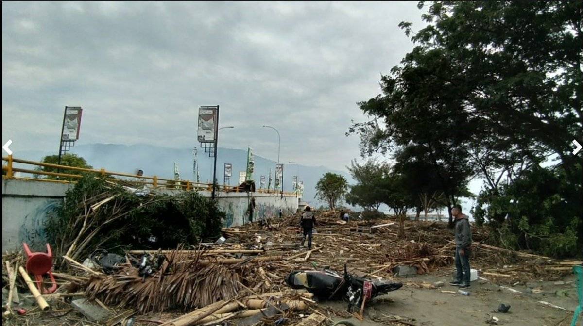 Hombre gritó desesperadamente segundos antes para advertir del Tsunami en Indonesia