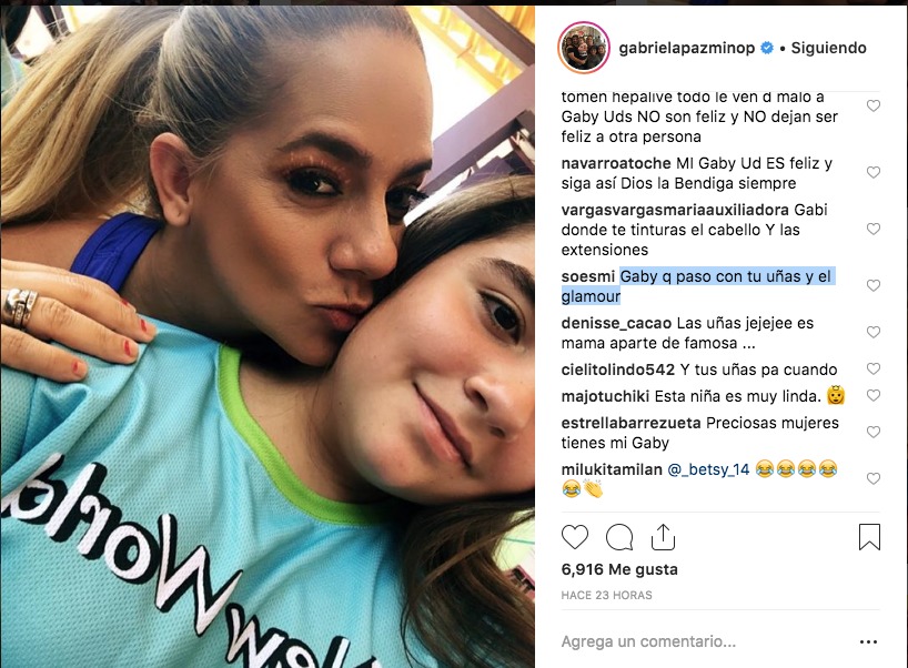 Instagram: Gabriela Pazmiño