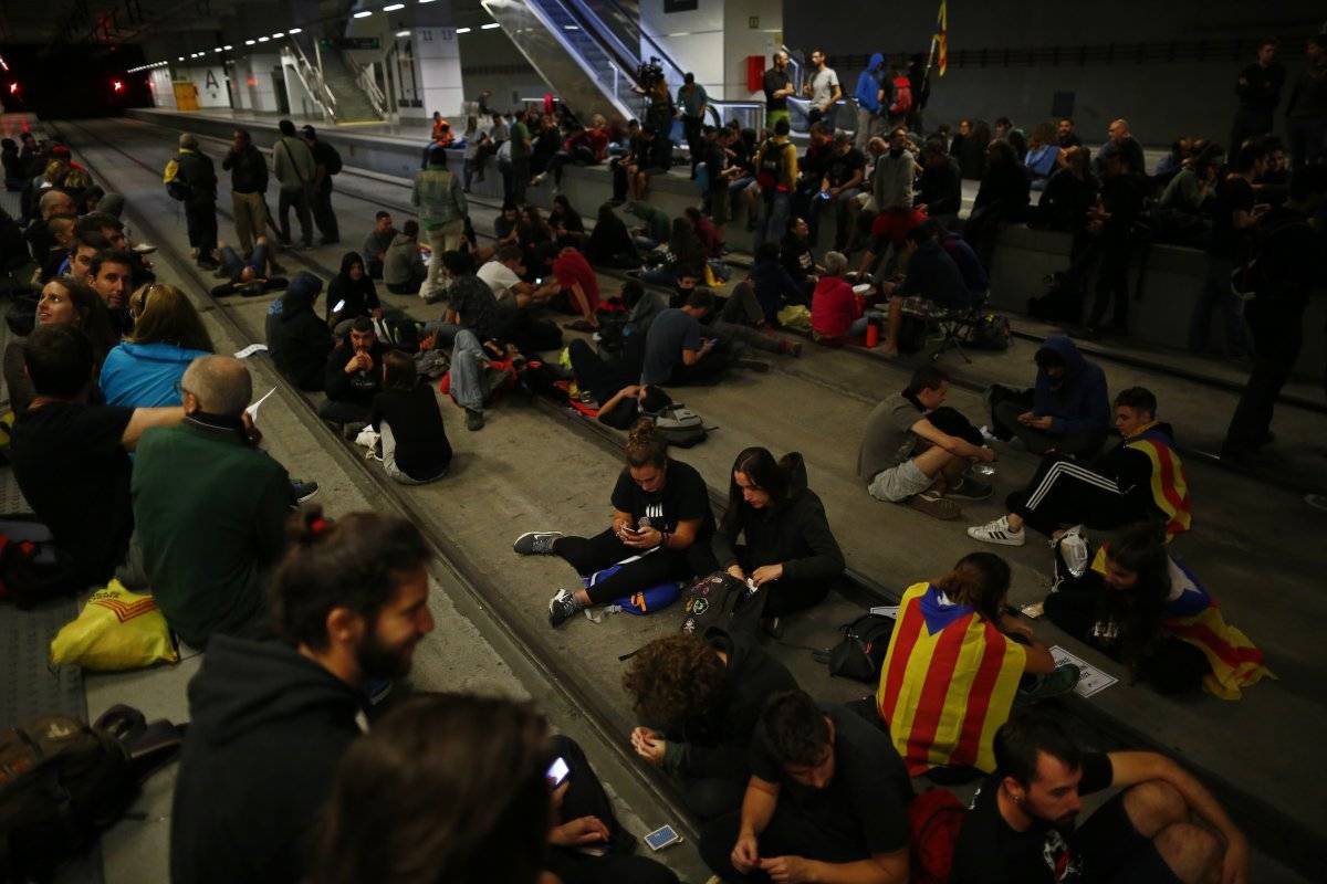 protestas Barcelona referéndum Cataluña